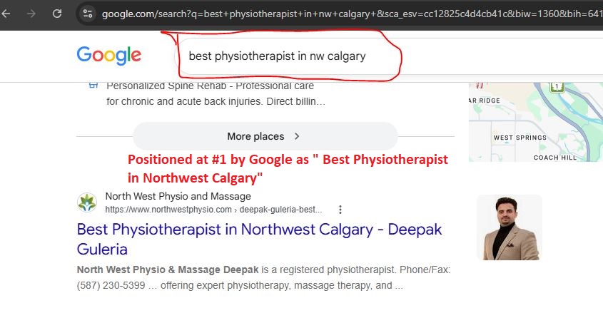 Deepak Guleria Best Physiotherapist in Northwest Calgary